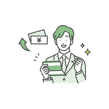 社員の給料UP